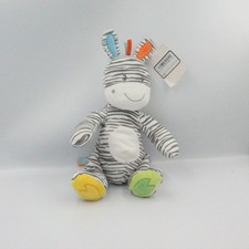 Doudou Zébre rayé noir
