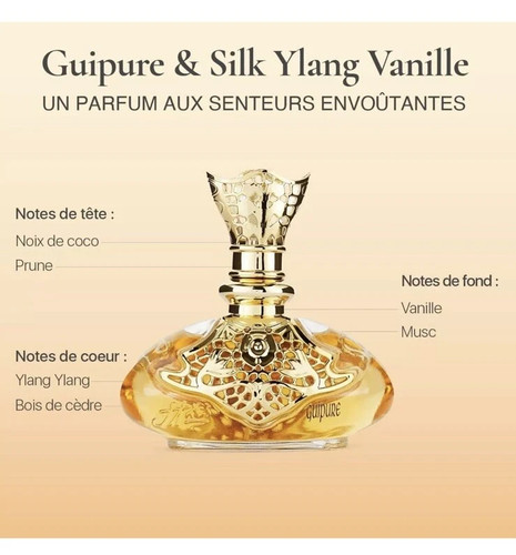 Eau parfum guipure vanille - eau, de
