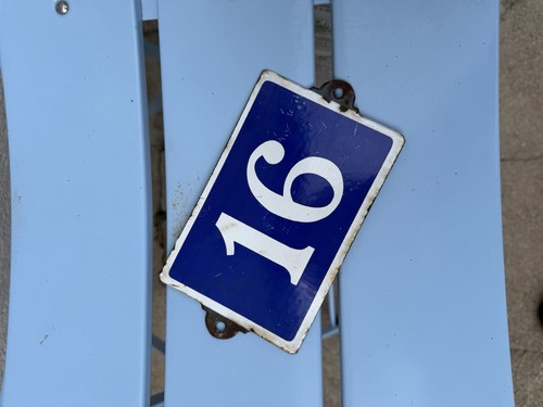 Ancienne plaque emaillee - plaque,