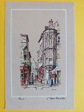 CPA GRAVURE ILLUSTRATION Dessin signée BARDAY PARIS " HÔTEL BARBETTE "