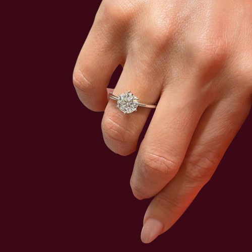 Bague diamant cvd - taille, ronde
