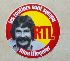 Max Meynier ORIGINAL Autocollant radio RTL  routiers sont sympa CAMION REMORQUE