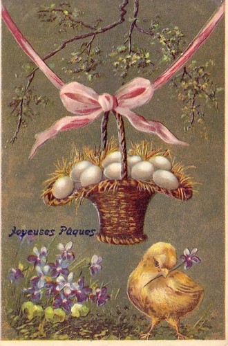 Old postcard fantasy relief