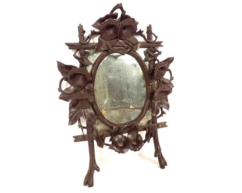 Miroir glace bois sculpté