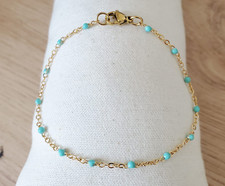 Chaine cheville perles résine