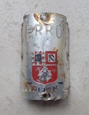 Ancienne plaque de vélo
