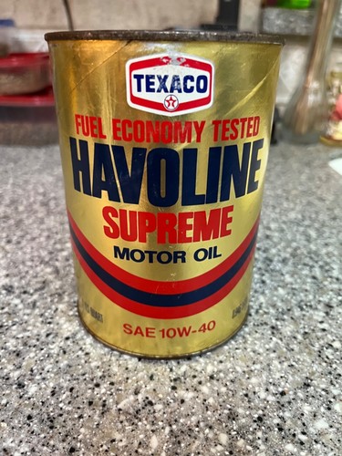 Texaco havoline motor oil can