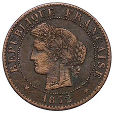 1 Centime CÉRÈS 1872 A