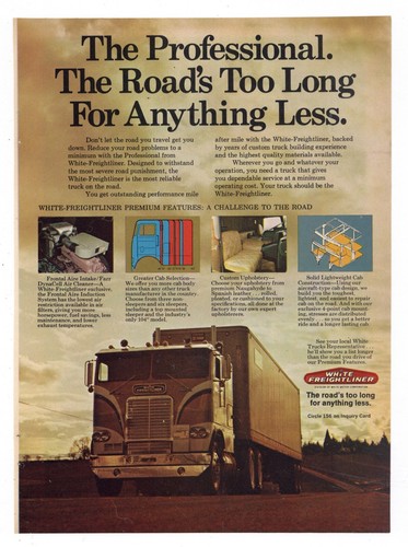 1971 white freightliner truck - 1971,