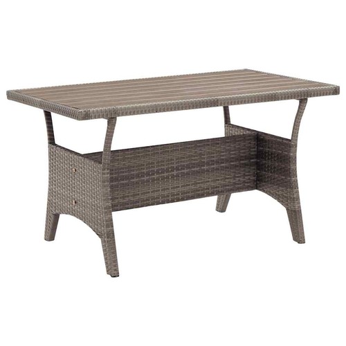 Table jardin gris 120x70x66 - gris,