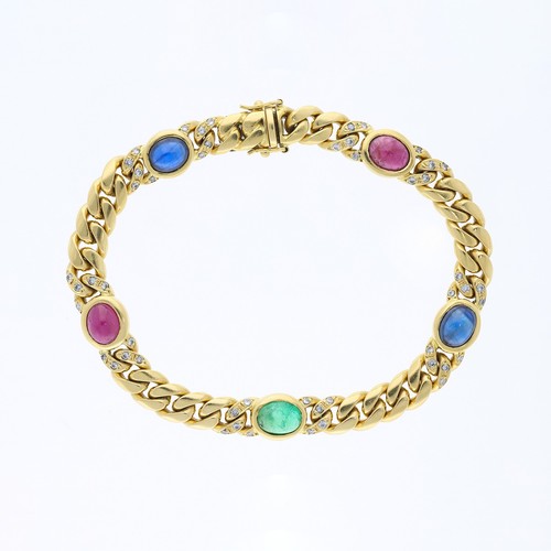 Bracelet diamants saphir