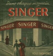 Publicité ancienne document dépliant machine à coudre Singer