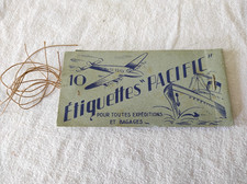 Ancien Carnet Étiquettes "PACIFIC" Pour toutes Expéditions et Bagages Vintage