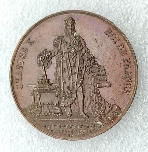 Medaille charles 1827 - charles, x