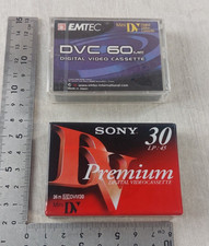 Anciennes cassettes vidéo EMTEC DVC 60 + Sony DVM30