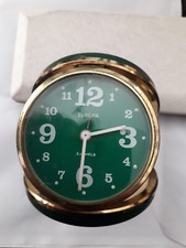 réveil de voyage EUROPA -2 jewels - boitier rond  vert -( a regler ) faire offre