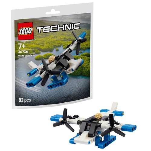 Lego technic hydravion blanc - technic,
