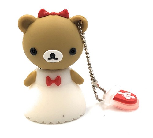 Peluche ours mariée - mariée, de