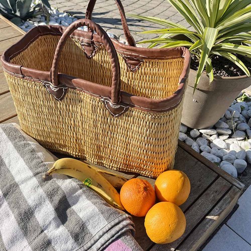 Panier tressé cabas - panier,