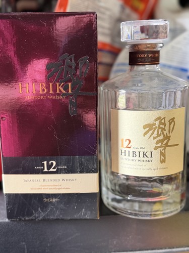 Suntory Whiskey Bottle Hibiki