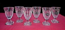 BACCARAT 6 LIKÖRGLAS VERRES CAVE A LIQUEUR CRISTAL TAILLE COTES PLATES 19EME AT