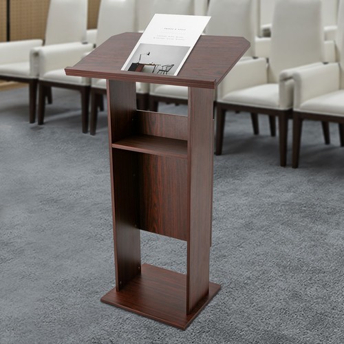 Brown wood podium - 47.7",