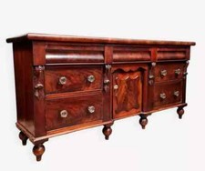Commode Anglaise ou buffet en enfilade en acajou vers 1850