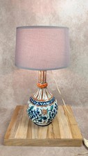 Pied de lampe en faïence