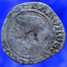 CHARLES VIII LIARD AU DAUPHIN TOURS 1488 RARE MONNAIE NOIRE ROYALE FRANCAISE