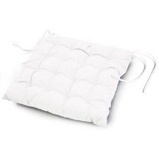 Galette de Chaise Matelassée "Essentiel" 40x40cm Blanc