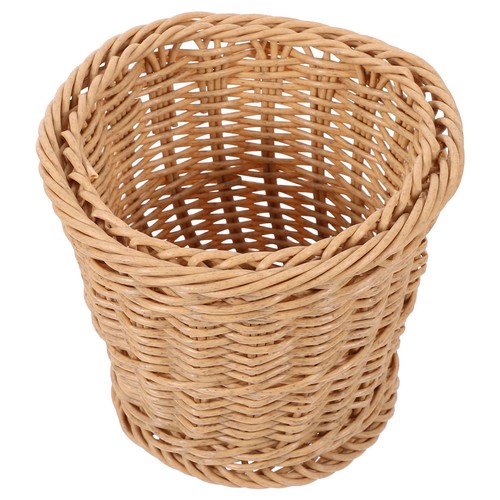 Poubelle tissée osier - poubelle,