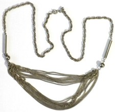 Grand collier rétro bijou