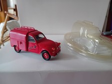 1/43 CITROËN 2CV CAMIONNETTE POMPIER ALLO 18 SOLIDO AVEC SA COQUE