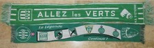 Lot 2 écharpe A.S SAINT-ÉTIENNE vintage ALLEZ LES VERTS La légende continue