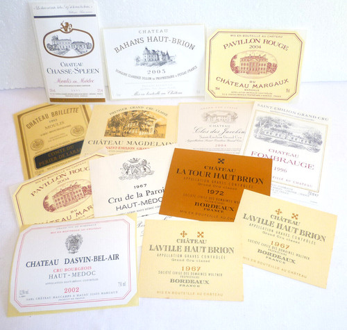 étiquettes anciennes de - 13,