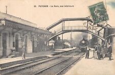 CPA 91 PUTEAUX / LA GARE / VUE INTERIEURE / TRAIN