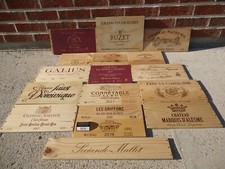 Estampes façades de caisses de vins Grands crus