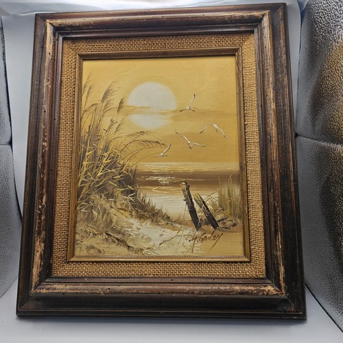 Signed framed oil - framed, painting
