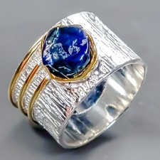 Bague bijou brut gemme saphir