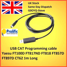 Yaesu USB Programmation Câble FT - 100 817 857 897 100D 817ND 818ND 857D 897D 1m