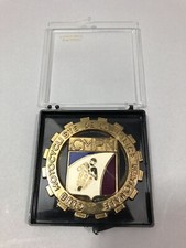MÉDAILLE DE TABLE Bronze émaillé CMPN CLUB MOTOCYCLISTE POLICE NATIONALE Drago