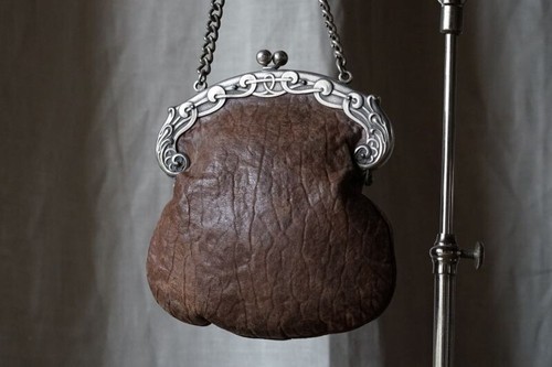 Petit sac cuir ancien - petit,