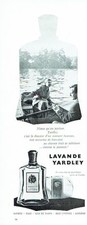 Publicité Advertising 067  1957  Yardley Lavender eau toilette talc sel bain bri