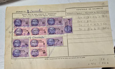 timbre fiscaux de viande 1959, 8 timbre + 4 rarisisme 