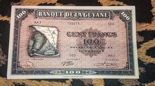 Billet 100 francs Guyane