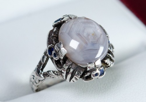 Anneau antique argent 800 - anneau,