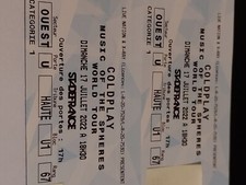 concert coldplay 2 places