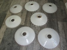 7  Abats jour suspension monte et baisse opaline Vintage  