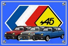 plaque RENAULT 5 ALPINE A5 ( 22 cm x 15 cm x 3 mm  ) idée cadeau ANNIVERSAIRE