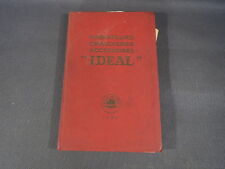 Ancien livre catalogue radiateur chaudière IDEAL de 1956 plombier chauffagiste